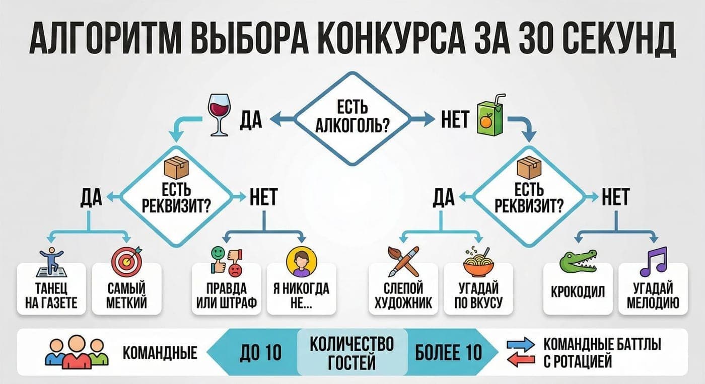 Как выбрать конкурс и запустить за 30 секунд