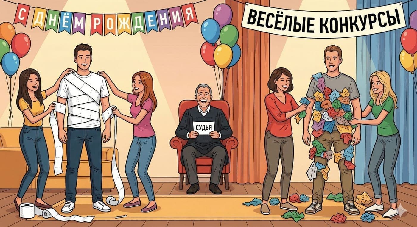 Творческие и креативные конкурсы для компании взрослых